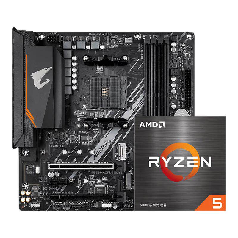 AMD锐龙散片盒装搭技嘉板U套装