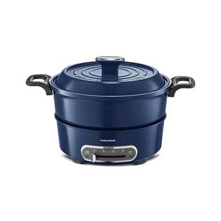 摩飞电热火锅家用分体式鸳鸯火锅涮煮烤焖炒电煮锅多功能锅轻煮锅