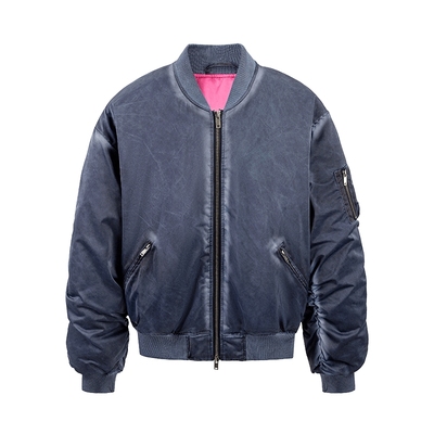 8FF/25SS MA-1bomber美式潮牌重工蜡染飞行员夹克羽绒棉服外套