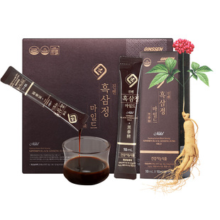 不老健高丽参韩国红参液礼盒装正品滋补气血肾固精黑参浓缩液30包