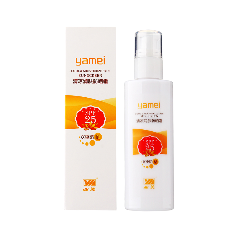 亚美清凉润肤防晒霜spf25