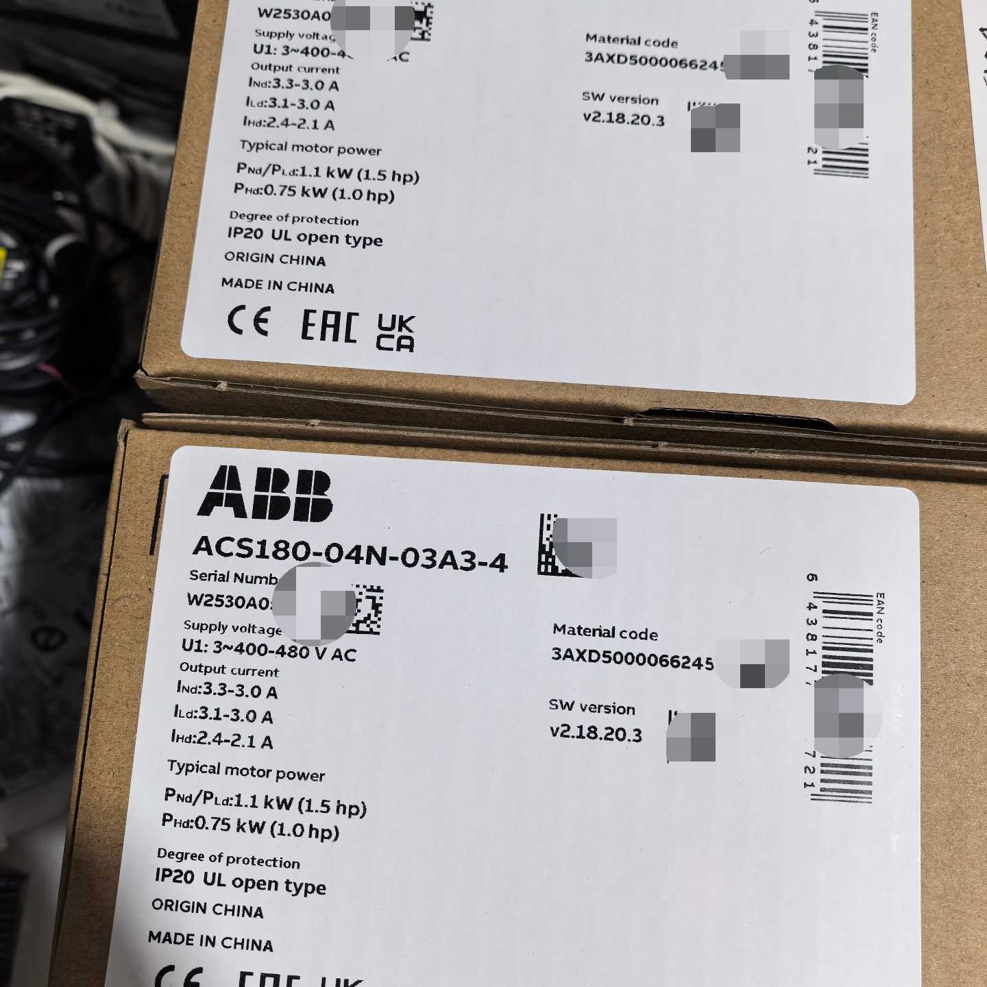 议价ABB变频器ACS180-04N-03A3-4