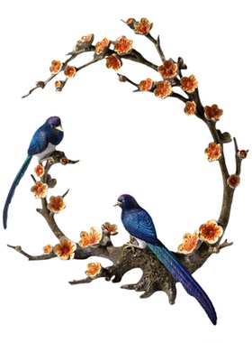 铜师傅喜上眉梢铜摆件客厅送礼