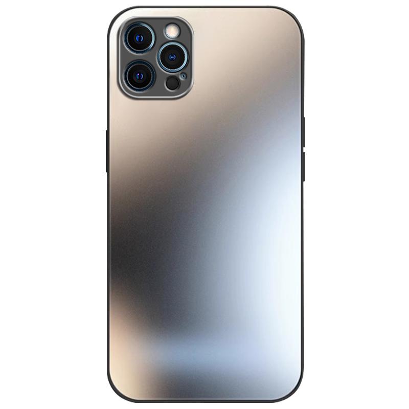 适用苹果12手机壳新款磨砂玻璃iPhone12promax镜头全包12pro防摔超薄12mini硅胶高级感max男女网红