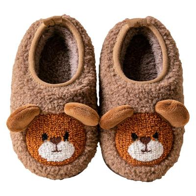 宝宝棉拖鞋包跟2025新款防滑室内家居婴幼儿秋冬儿童男童小熊棉鞋
