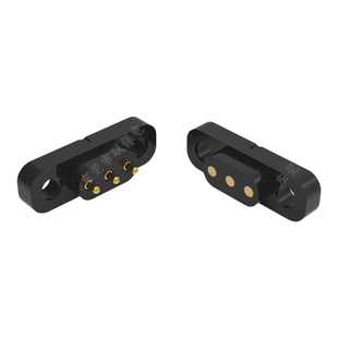 3PIN4.0间距镀金公母座排针排母焊杯接线pogopin连接器