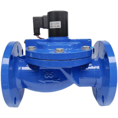 铸铁法兰水用电磁阀24V220V常闭
