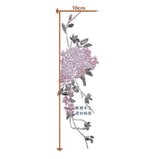 新中式国风手工刺绣花diy材料图案花样贴纸水溶背胶自粘无纺上衣