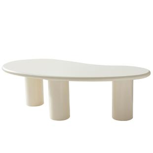 全友家居2025新款奶油风网红腰果茶几客厅家用小户型沙发边几桌子