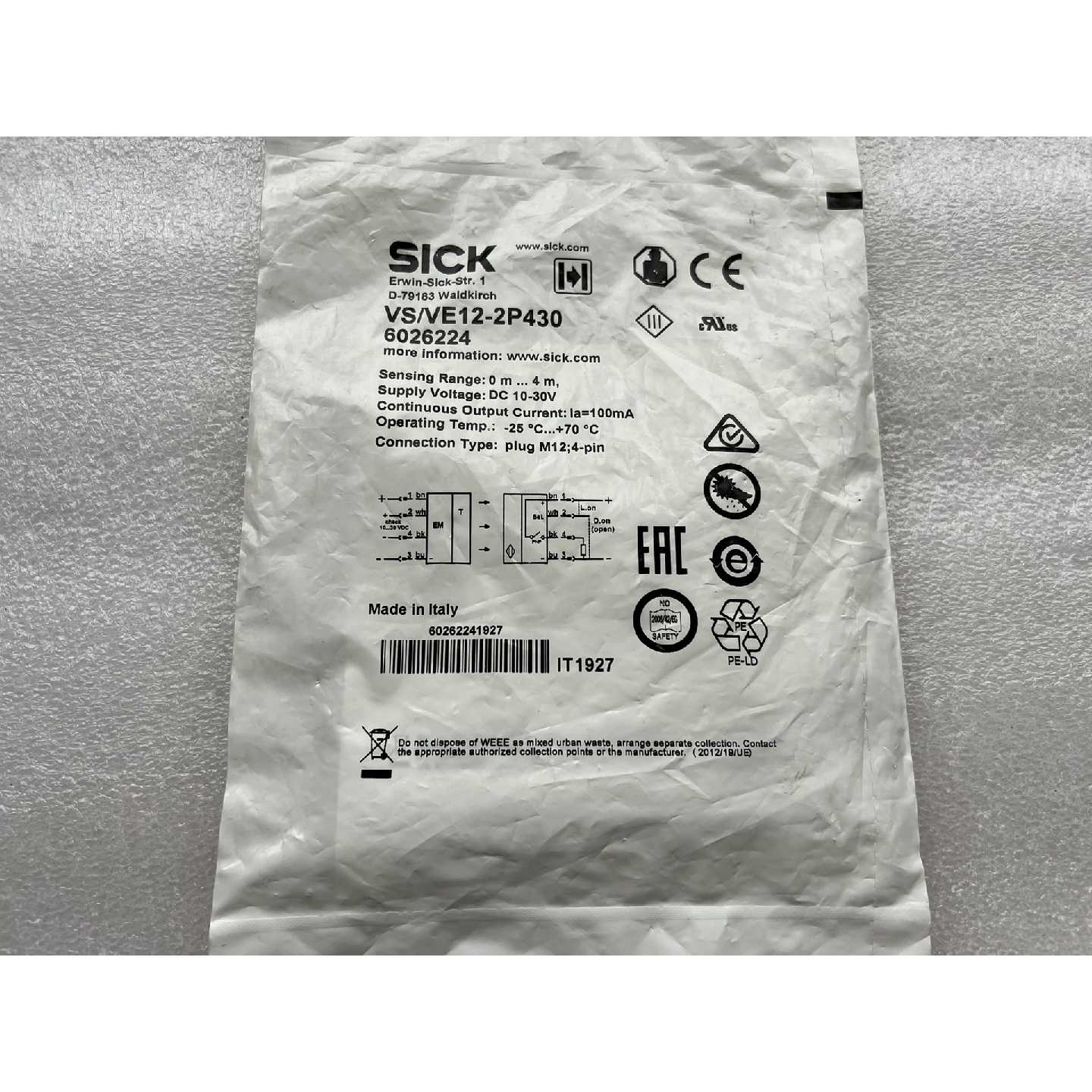 议价VSVE122P430对射传感器6026224全新原装可维修图片