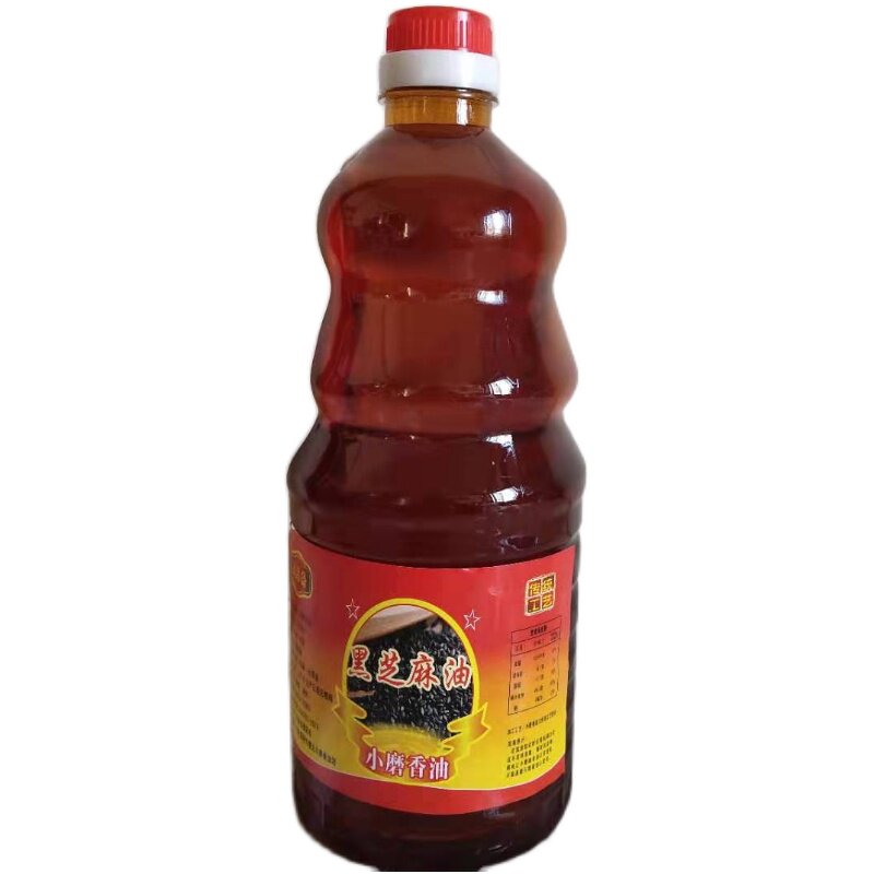 纯正黑芝麻油农家石磨麻油