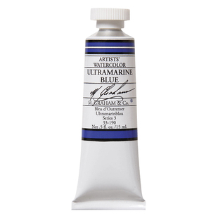 美国M. Graham格雷姆艺术家级MG水彩颜料固体管状单支15ml 蓝色系