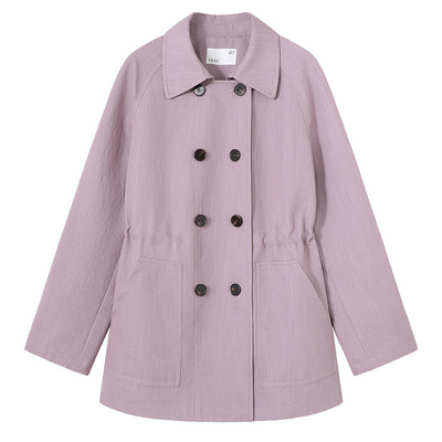 亦白时尚百搭收腰显瘦风衣外套女