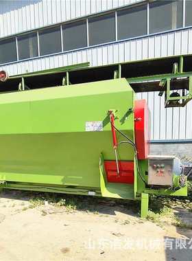 养殖用大型立式双绞龙拌草机TMR全混合日粮制备机麦草粉碎搅拌机