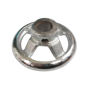 3.5寸3寸4寸铸铁手轮圆形内圆孔14/16/18/20mm顶丝孔阀门手轮手柄