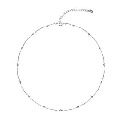 AMO满天星圆珠蛇骨链项链纯银