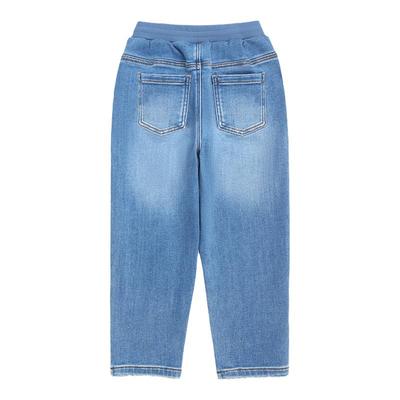 【加绒】BOY童装 秋冬牛仔长裤松紧腰舒适百搭简约男女童中大童