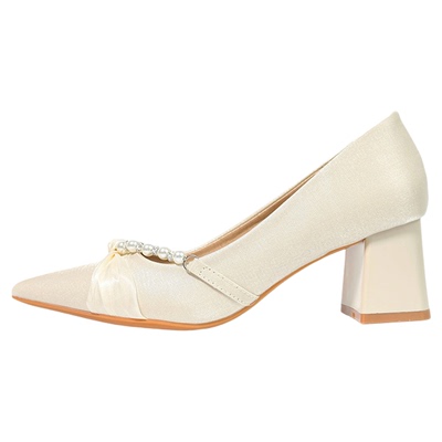 法式仙女高跟鞋订婚礼服日常单鞋