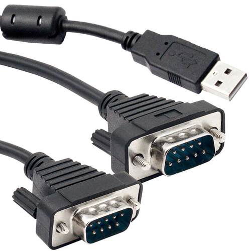 宇泰UT-8812电脑笔记本接口USB转2口RS232串口线com口转接线串口DB9针转换器九针ubs转串口线数据线转接头usp