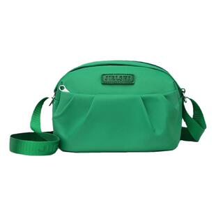 小包包爆款休闲白色纯色日常百搭潮流新款牛津尼龙布单肩斜挎女包