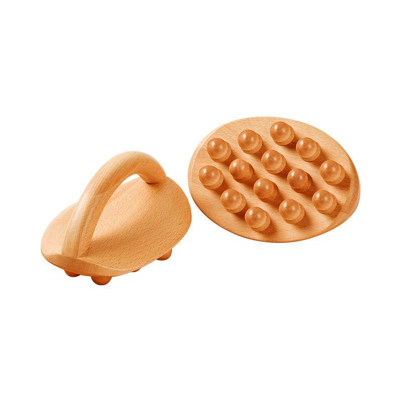 全身通用手持经络疏通按摩腹部实木刮痧揉肚子养生馆美容院擀筋刷