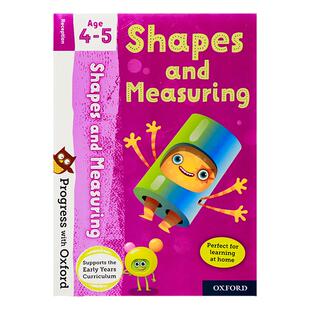牛津英语 形状和测量 4-5岁 Shapes and Measuring Age 4-5 英文原版 早期学习阶段提高英语技能 牛津分级阅读系列附海报贴纸