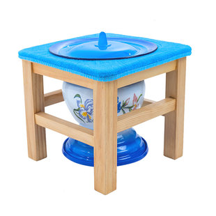 痰盂家用卧室带盖成人女小便夜壶老式搪瓷高脚尿盆儿童痰盂坐便器