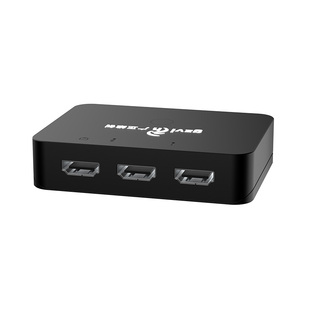 kvm切换器HDMI四进一出出两台主机共用一个显示器两台电脑共用键盘鼠标共享器U盘打印usb设备二进一出一拖二