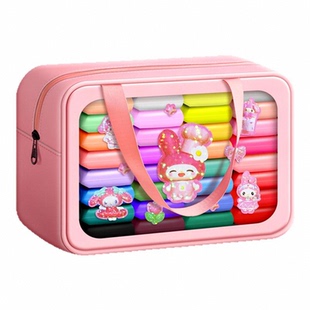 超轻粘土橡皮泥幼儿园专用无毒黏土36色手工diy小学生全套彩色泥儿童益智玩具套装太空泥24色安全无味泡泡泥