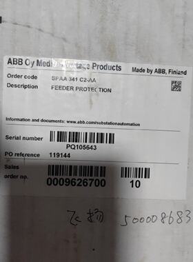 议价原装进口 ABB 综合保护继电器 SPAA 341C2-AA议价