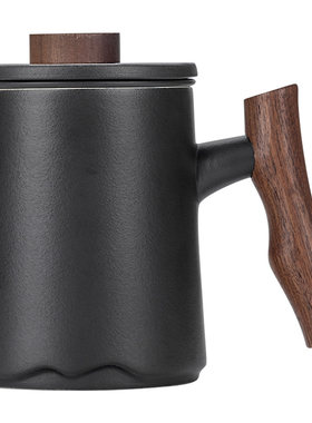 伊文陶瓷泡茶杯茶水分离办公杯