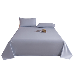 高端新疆长绒棉床单单件100S全棉磨毛双人贡缎加厚纯棉床笠三件套