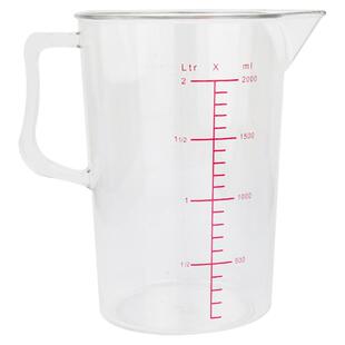 三能烘焙工具PC塑料带刻度量杯200/500/1000ml计量杯毫升奶茶店