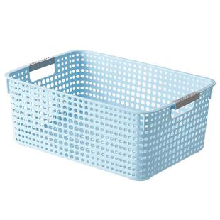 框子筐长方形收纳筐厨房储物篮零食水果塑料置物菜篮桌面盒子收纳