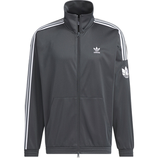 Adidas/阿迪达斯官方正品三叶草男女复古立领运动宽松外套JL8397
