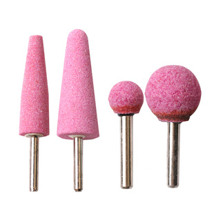 伞形砂轮磨头异形球形梯形倒锥形加长杆火石仔6mm柄抛光打磨6*100