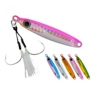 LUCKYSHOT海钓钨钢慢摇铁板饵GT远投夜光路亚亮片10g15g25g40g60g