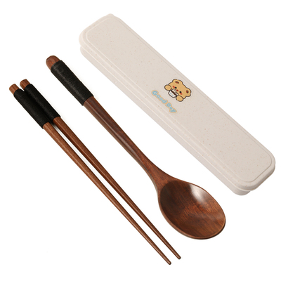 筷子勺子套装一人用便携式餐具盒