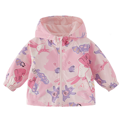 [三防]儿童冲锋衣女童秋季外套秋冬新款软壳衣防风三合一儿童衣服