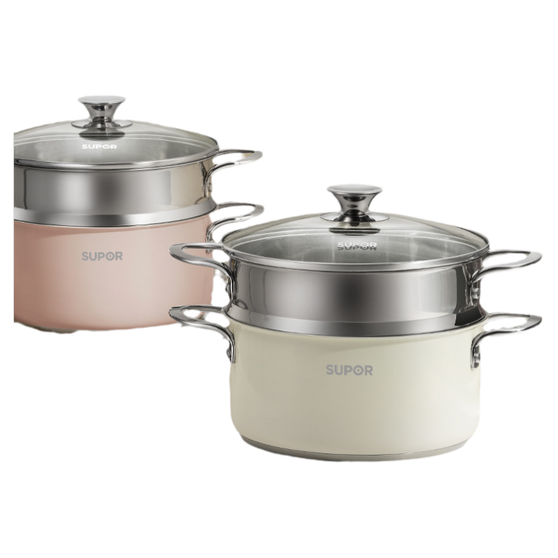 苏泊尔蒸锅家用蒸笼不锈钢蒸格加厚304不锈钢蒸鱼蒸馒头燃气灶锅