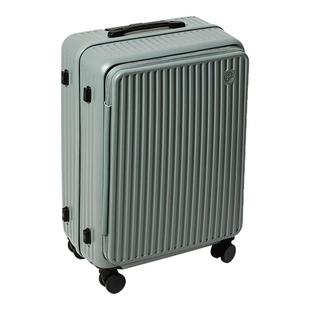 网易严选侧开盖登机行李箱女20寸前置开口旅行密码大容量拉杆箱男