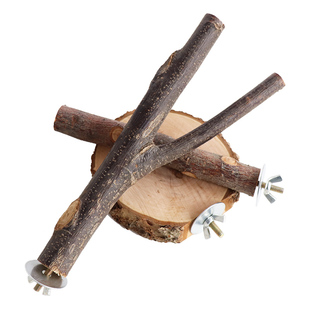 苹果木枝叉跳台树桩吊桥楼梯蜜袋鼯龙猫磨牙仓鼠玩具松鼠玩耍用品