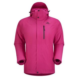 【山野数字玫粉】伯希和户外冲锋衣女秋冬三合一防风男徒步登山服