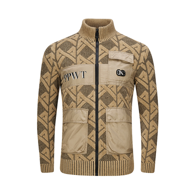 PP男装pleikpholppe普莱克翡丽秋冬轻奢高端潮流时尚针织夹克外套