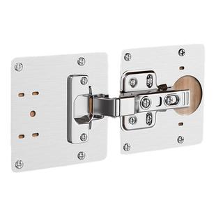 柜门合页修复固定板衣柜铰链修复神器合页安装板垫板不锈钢修复片