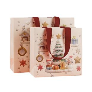 ISUKA/一树家圣诞节礼品袋手提袋可爱卡通儿童生日礼物包装纸袋子