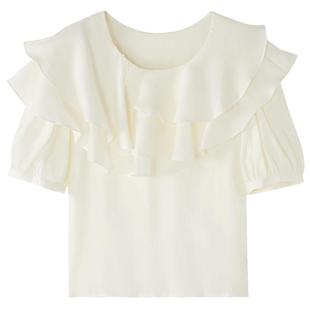 Oece高级感衬衫背带裤子两件套女春夏新款优雅新款小众设计感套装