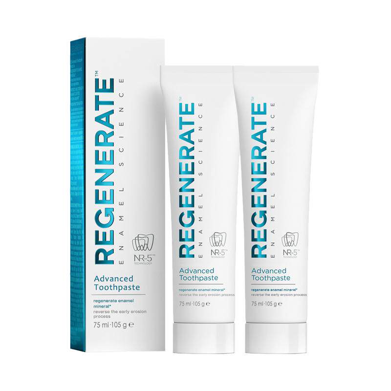 【自营】Regenerate牙膏75ml*2修复牙釉质清新去黄进口口腔法国