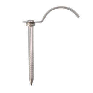 不锈钢钩钉水管固定钩钉墙壁水泥钉ppr管卡钉4分6分方钩钉1寸加硬