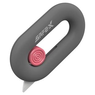 美国SAFEX伸缩便携式快递刀迷你精致随身拆快递神器陶瓷钥匙扣磁吸美工刀高颜值小刀安全开箱刀